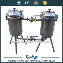 Suco industrial filtro sanitário duplo-barril